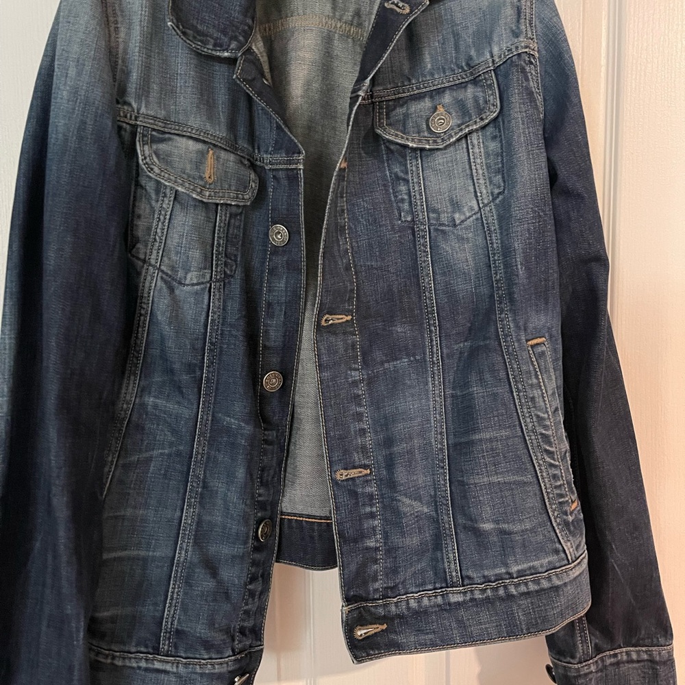 BOSS ORANGE Denim Jacket with Orange Accents